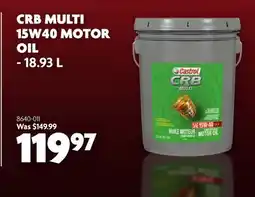 Home Hardware CRB MULTI 15W40 MOTOR OIL offer
