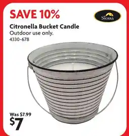 Home Hardware Citronella Bucket Candle offer