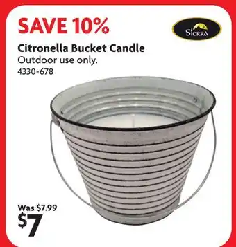 Home Hardware Citronella Bucket Candle offer