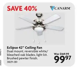 Home Hardware Eclipse 42 Ceiling Fan offer