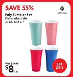 Home Hardware Poly Tumbler Set offer