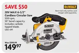 Home Hardware 20V MAX 6-1/2 Cordless Circular Saw offer