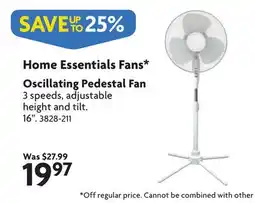 Home Hardware Fans* Oscillating Pedestal Fan offer