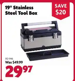 Home Hardware 19 Stainless Steel Tool Box offer