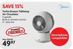 Home Hardware Turbo Breeze Tabletop Air Circulator offer