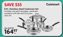 Home Hardware 8 Pc. Stainless Steel Cookware Set offer