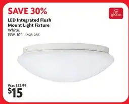 Home Hardware LED Integrated Flush Mount Light Fixture offer