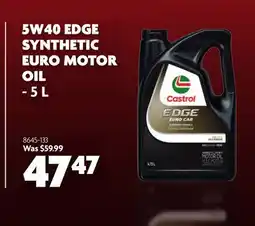 Home Hardware 5w40 Edge Synthetic Euro Motor Oil offer