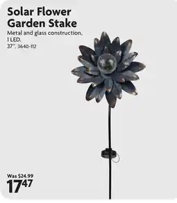 Home Hardware Solar Flower Garden Stake offer