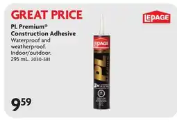 Home Hardware PL Premium Construction Adhesive offer