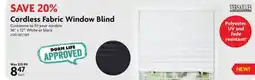 Home Hardware Cordless Fabric Window Blind offer
