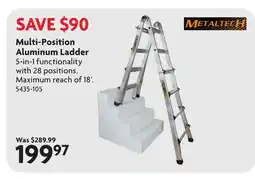 Home Hardware Multi-Position Aluminum Ladder offer