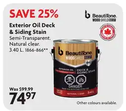 Home Hardware Exterior Oil Deck & Siding Stain offer
