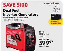 Home Hardware Dual Fuel Inverter Generators offer