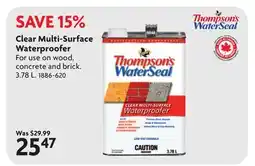 Home Hardware Clear Multi-Surface Waterproofer offer