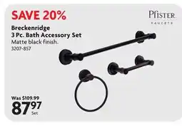 Home Hardware Breckenridge 3 Pc. Bath Accessory Set offer