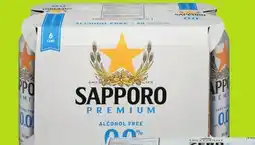 FreshCo Sapporo Non-Alcoholic Beer 6X355 mL offer