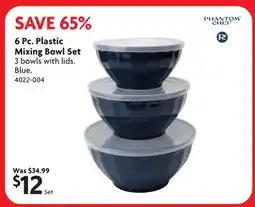 Home Hardware 6 Pc. Plastic Mixing Bowl Set offer
