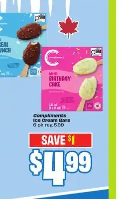 FreshCo Compliments Ice Cream Bars 6 pk offer