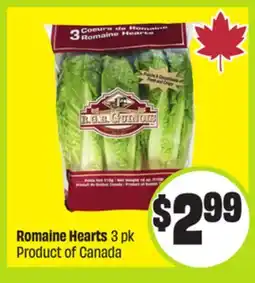 FreshCo Romaine Hearts 3 pk Product Of Canada offer