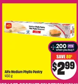 FreshCo Alfa Medium Phyllo Pastry 450 g offer