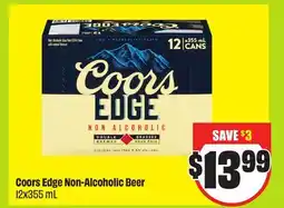 FreshCo Coors Edge Non-Alcoholic Beer 12x355 mL offer