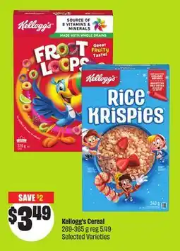 FreshCo Kellogg's Cereal 269-365 g Selected Varieties offer