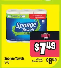 FreshCo Sponge Towels 3=6 offer
