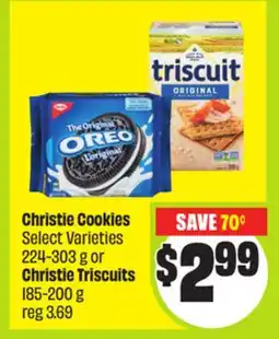 FreshCo Christie Cookies Selected Varieties 224-303 g or Christie Triscuits 185-200 g offer