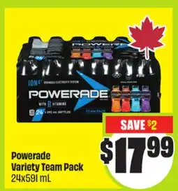 FreshCo Powerade Variety Team Pack 24x591 mL offer