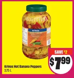 FreshCo Krinos Hot Banana Peppers 3.75 L offer