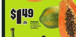 FreshCo Papaya Product of Mexico 3.28/kg offer