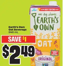 FreshCo Earth's own oat Beverage 946 mL offer