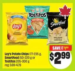 FreshCo Lay's Potato Chips 177-235 g, Smartfood 150-220 g or Tostitos 205-300 g offer
