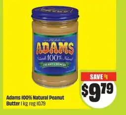 FreshCo Adams 100% Natural Peanut Butter 1 kg offer