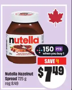 FreshCo Nutella Hazelnut Spread 725 g offer