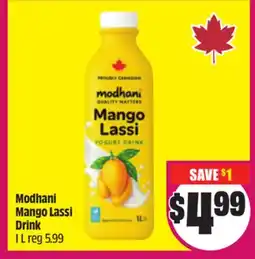 FreshCo Modhani Mango Lassi Drink 1 L offer