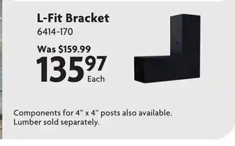 Home Hardware L-Fit Bracket offer