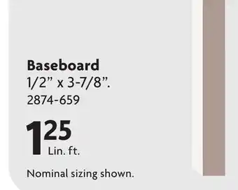 Home Hardware Baseboard offer