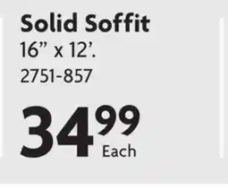 Home Hardware Aluminum Siding Solid Soffit offer