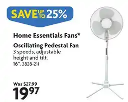 Home Hardware Oscillating Pedestal Fan offer