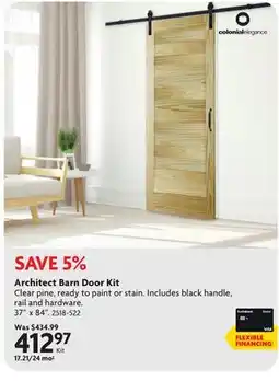 Home Hardware Architect Barn Door Kit offer
