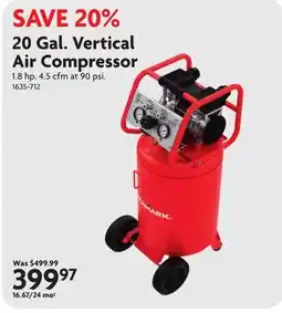 Home Hardware 20 Gal. Vertical Air Compressor offer