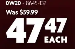 Home Hardware 0W20 Edge Synthetic Motor Oil - 5 L offer