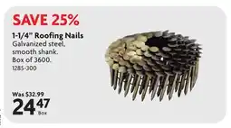 Home Hardware 1-1/4 Roofing Nails offer