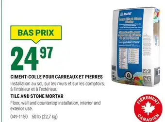 BMR CIMENT-COLLE POUR CARREAUX ET PIERRES offer