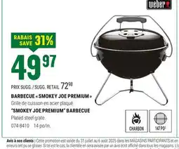 BMR BARBECUE  SMOKEY JOE PREMIUM  offer