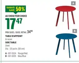 BMR TABLE D'APPOINT offer