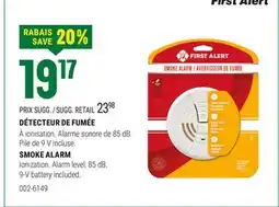 BMR DÉTECTEUR DE FUMÉE offer