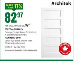 BMR PORTE  CONMORE  offer